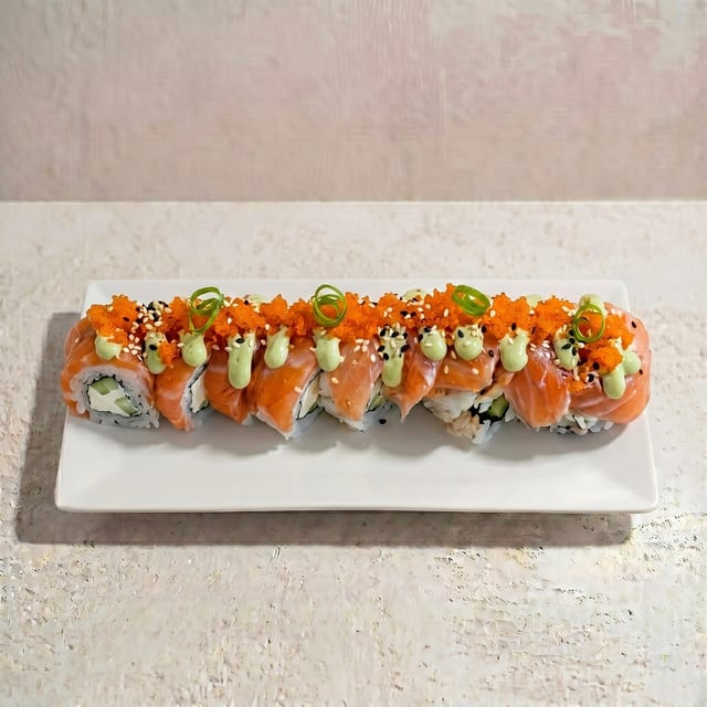 Basil Salmon Roll.