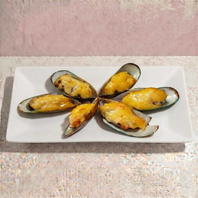 Jeff's Baked Mussels.